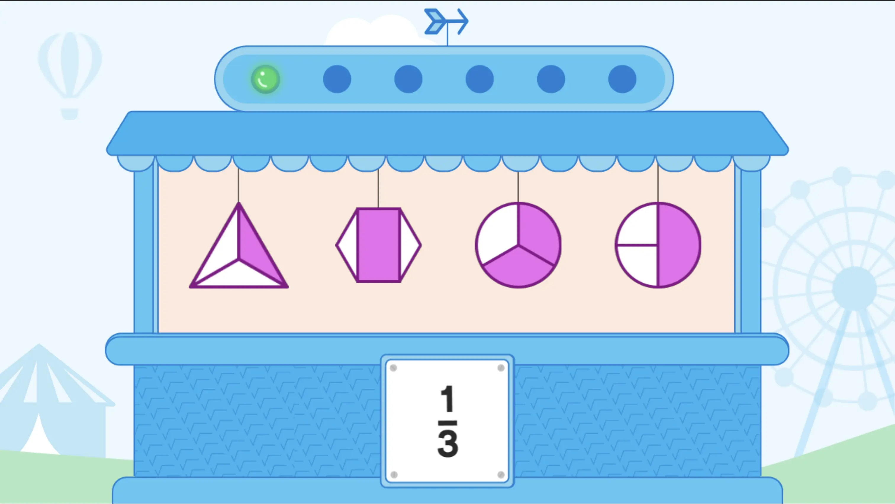 Match the Fractions — Identifying Fractions Visually